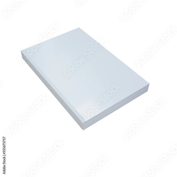 Fototapeta Blank Book Cover Mockup High Quality 3D Image Rendering,