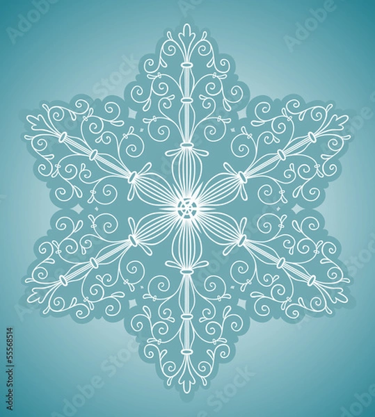 Fototapeta Snowflake design element