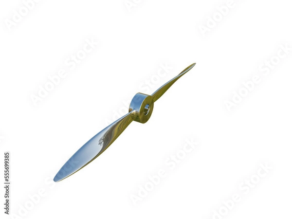 Fototapeta Realistic modern propeller. 3d render.