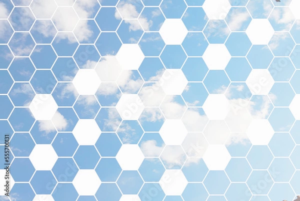 Obraz futuristic nature background