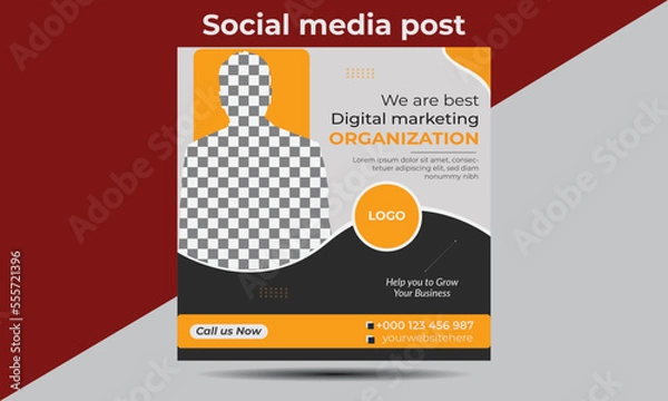 Obraz Social media post design template