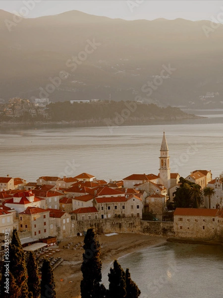 Obraz View of the old town of Budva, Montenegro