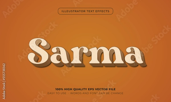 Obraz food text style effect