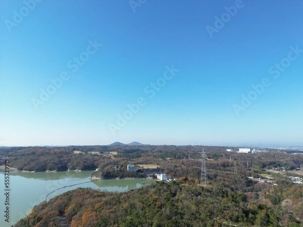 Fototapeta 何気ない日常の日本の湖