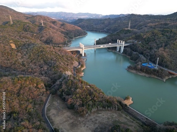 Fototapeta 何気ない日常の日本の湖
