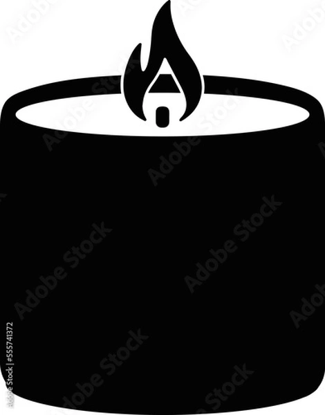 Obraz Candle Flame Graphic Wick Glowing Burning Scented