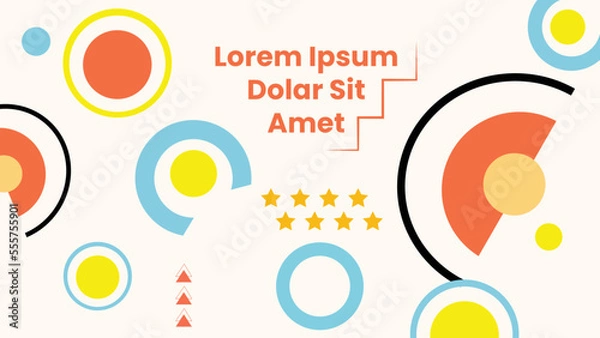 Obraz Geometric pattern Background Template