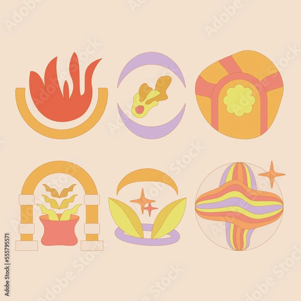 Fototapeta Classic authentic graphic element, great use for media content