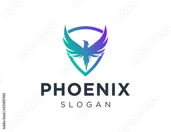 Fototapeta Logo about Phoenix on white background. created using the CorelDraw application.