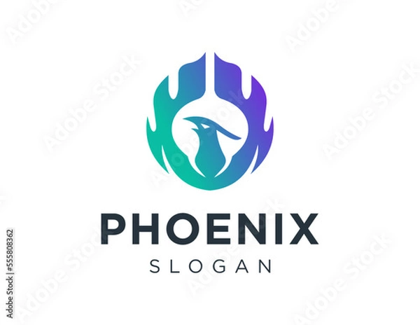 Fototapeta Logo about Phoenix on white background. created using the CorelDraw application.