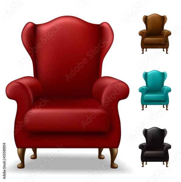 Obraz Old armchair set