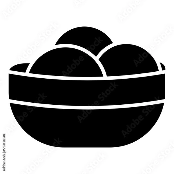 Fototapeta meatball icon
