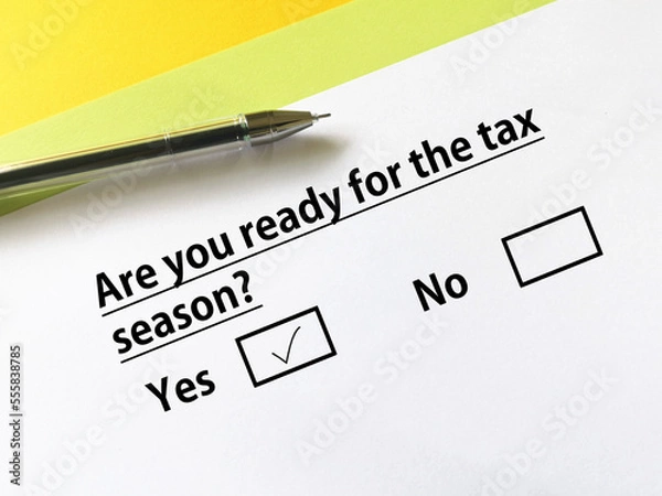 Fototapeta Qustionnaire about business