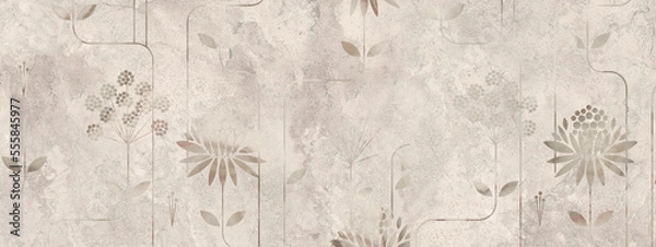 Fototapeta 3D high quality for ceramic printing. backsplash background design. mosaic, ceramic kitchen tile, abstract pattern