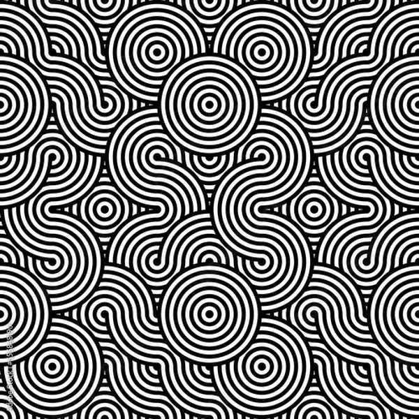 Obraz abstract pattern with lines illustration seamless background