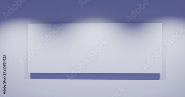Obraz background with minimal style and spot light. Blank display for showing product. 3D rendering.