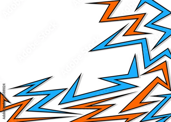 Obraz Abstract background with various sharp lines pattern and with some copy space area