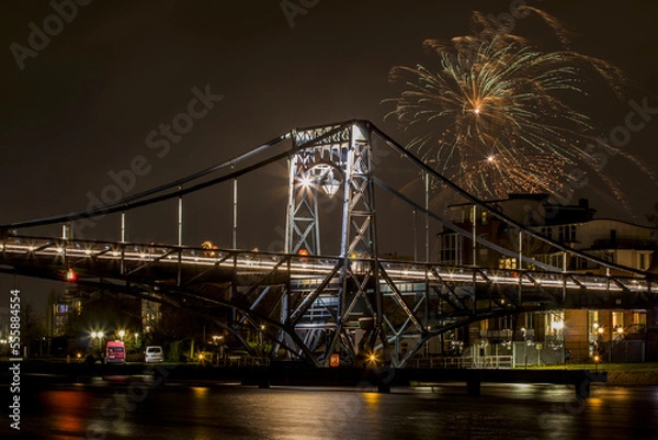 Obraz Kaiser-Wilhelm-Brücke an Silvester 2021/22