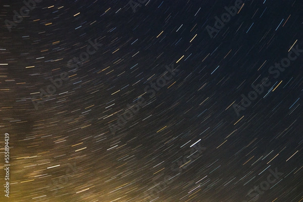 Obraz Lichtspuren Sterne Erdrotation