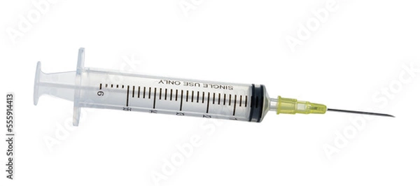 Obraz empty syringe for injection on transparent png