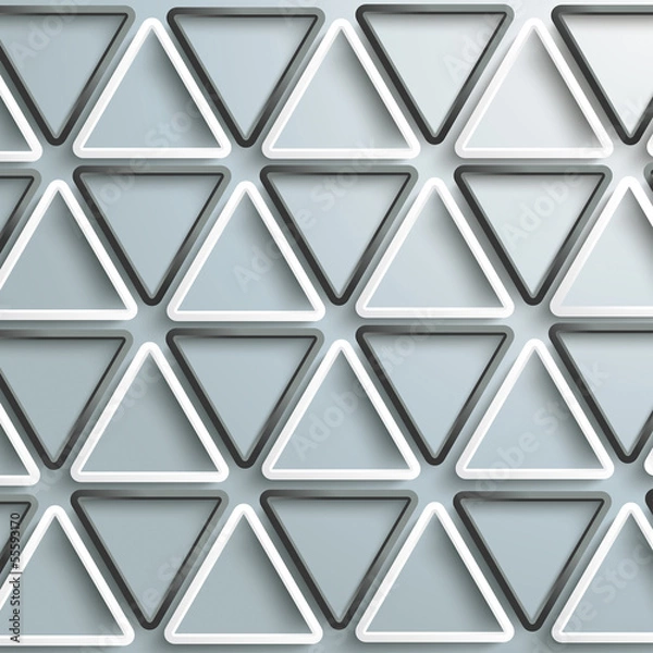 Fototapeta White And Black Triangles Structure Background