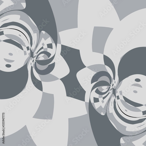 Obraz Light gray and white pattern graphic design vector background