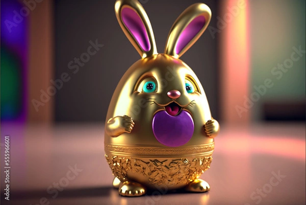 Obraz Cute easter egg bunny decoration