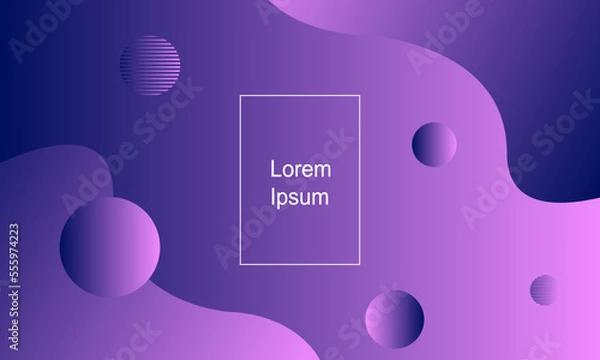 Fototapeta Abstract geometric background. Fluid gradient shapes composition. Modern template design for banners, covers, posters. Eps10 vector Illustration