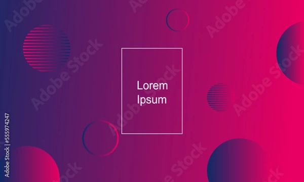 Fototapeta Abstract geometric background. Fluid gradient shapes composition. Modern template design for banners, covers, posters. Eps10 vector Illustration