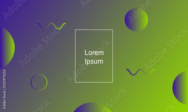 Fototapeta Abstract geometric background. Fluid gradient shapes composition. Modern template design for banners, covers, posters. Eps10 vector Illustration