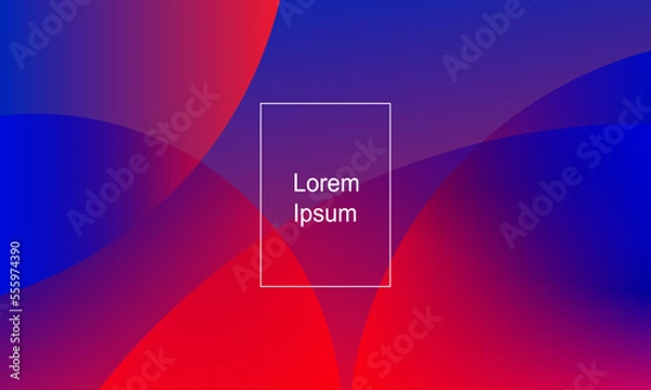Fototapeta Abstract geometric background. Fluid gradient shapes composition. Modern template design for banners, covers, posters. Eps10 vector Illustration.