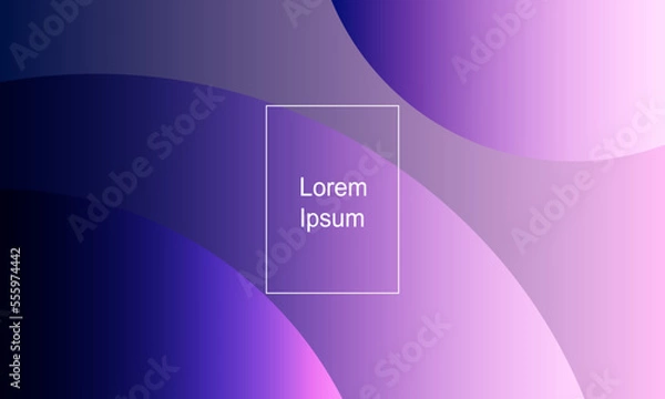 Fototapeta Abstract geometric background. Fluid gradient shapes composition. Modern template design for banners, covers, posters. Eps10 vector Illustration.