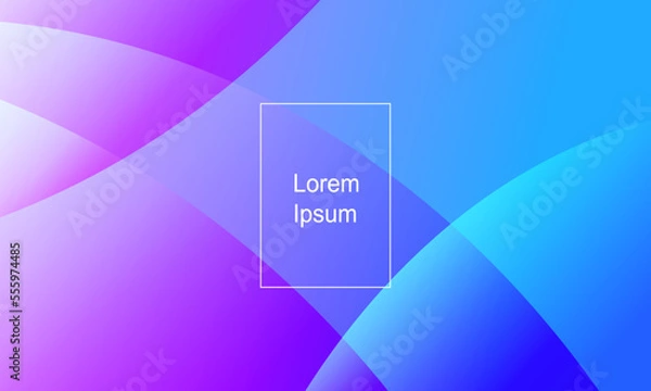 Fototapeta Abstract geometric background. Fluid gradient shapes composition. Modern template design for banners, covers, posters. Eps10 vector Illustration.