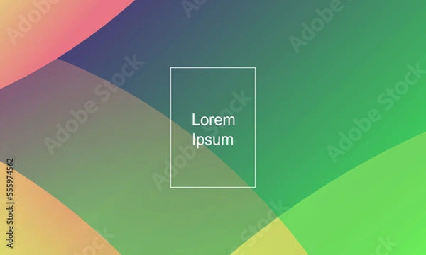 Fototapeta Abstract geometric background. Fluid gradient shapes composition. Modern template design for banners, covers, posters. Eps10 vector Illustration.
