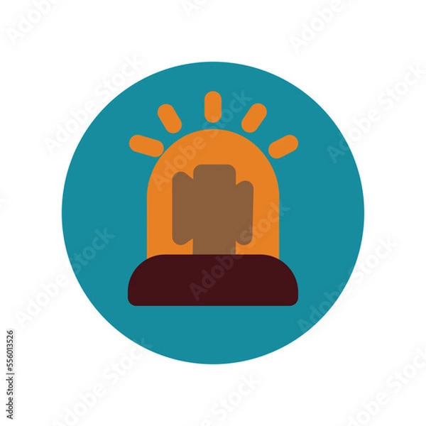 Fototapeta Siren Flat Icon