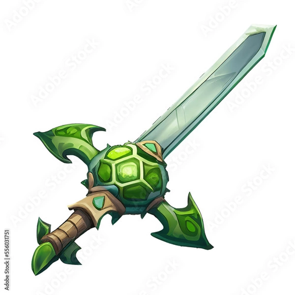 Obraz 剣のアイコンイラスト(AI generated image)