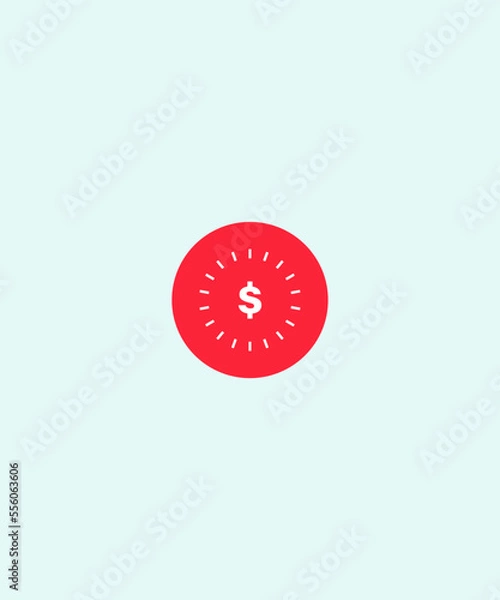 Obraz Illustration vector graphic of dollar over time, dollar in time, financial time. Money in time icon