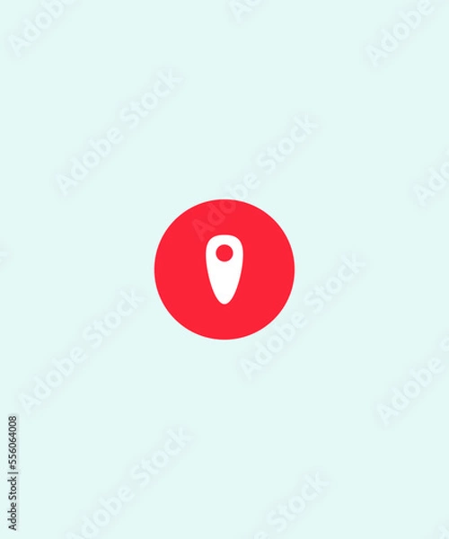 Fototapeta Illustration vector graphic of address or location position. maps icon