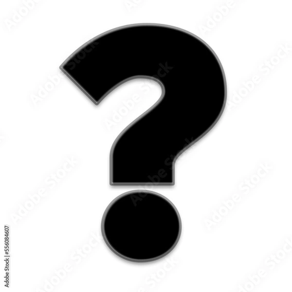 Fototapeta large question mark png