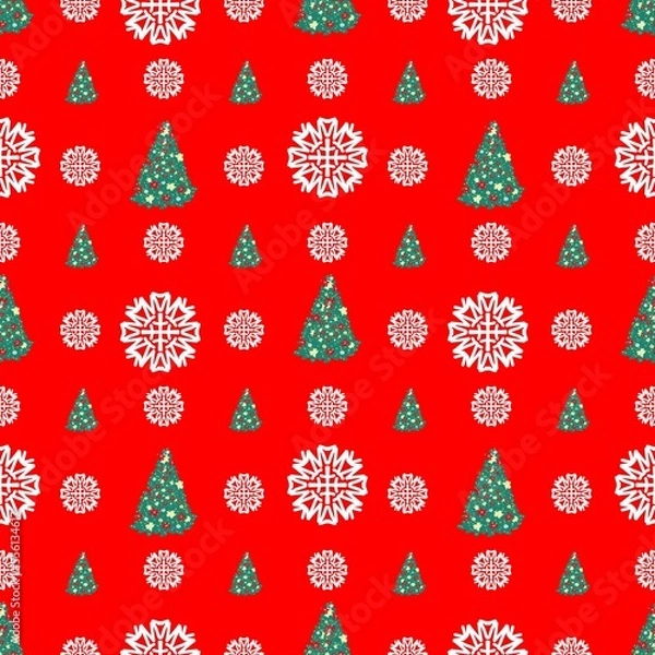 Fototapeta christmas seamless pattern