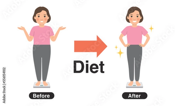 Fototapeta ダイエット女性
