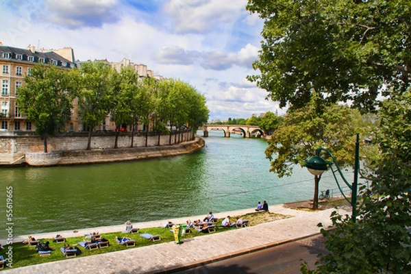 Obraz Parigi-Vista della Senna