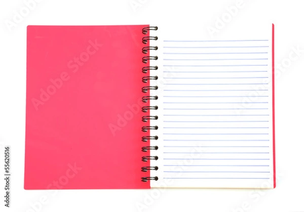 Obraz notebook on white background