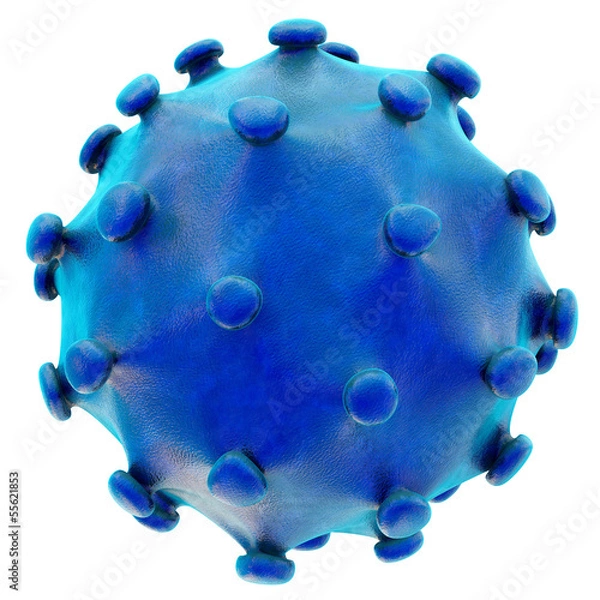 Fototapeta Hepatitis Virus -  isoliert - 3D Render