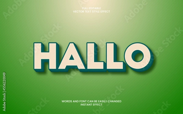 Fototapeta Hallo Text Effect
