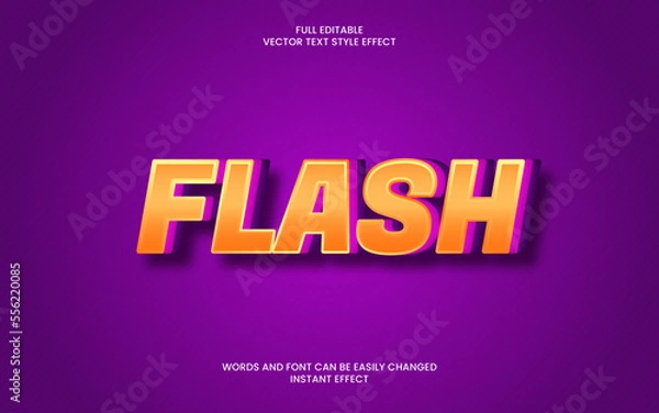 Fototapeta Flash Text Effect