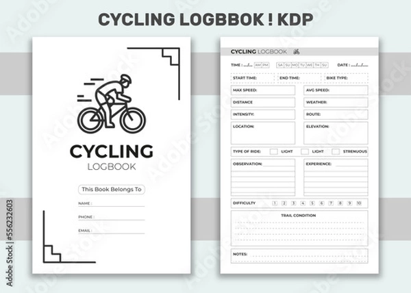 Obraz Cycling log book ! KDP Interior
