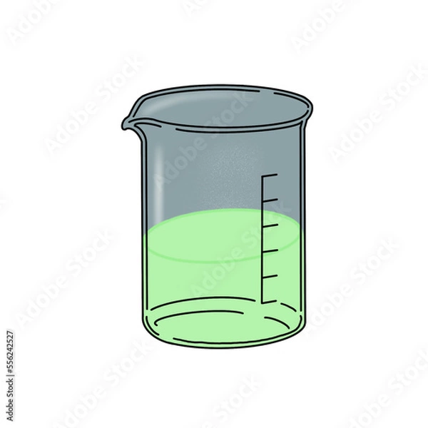 Fototapeta Beaker  vector for logo in laboratory.