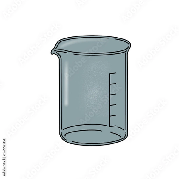 Obraz Beaker vector logo for laboratory.