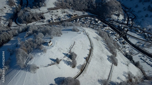 Obraz Kirche im Schnee